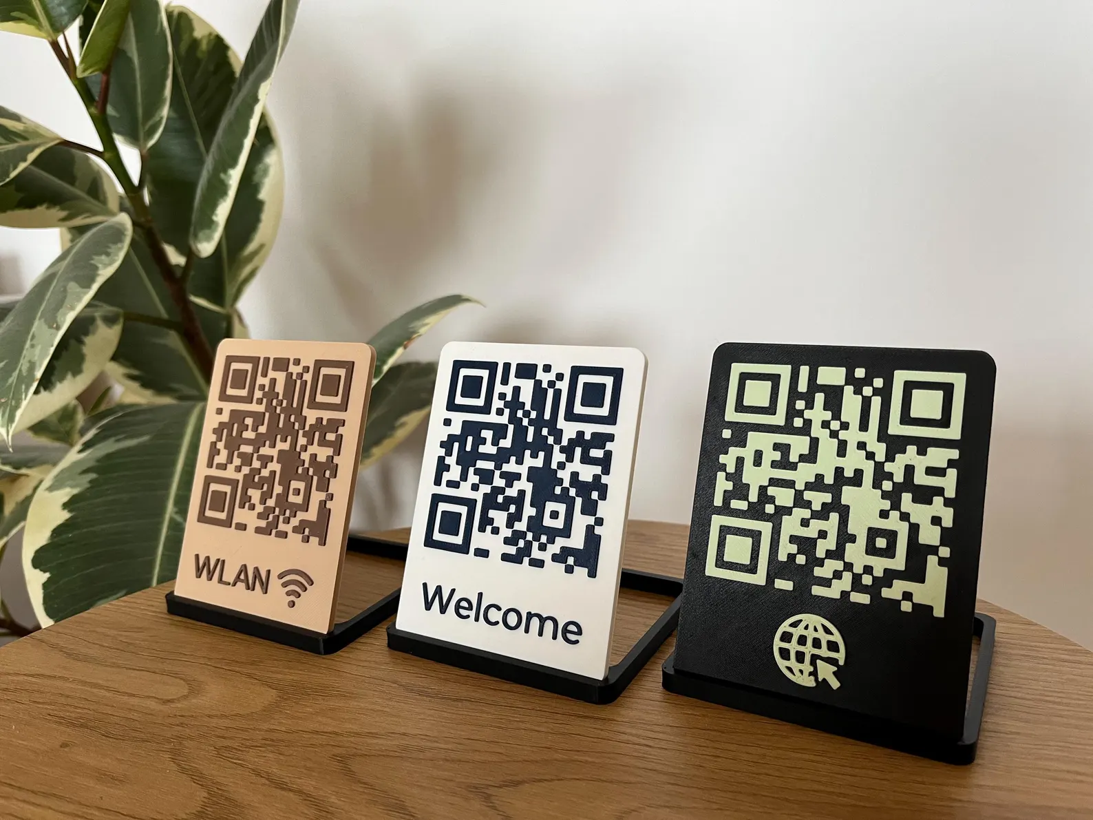 QR Code Table Displays